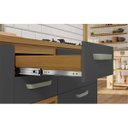 Ver imagem 4 de Cozinha Modulada 3 Peças Ripado Nesher Princesa Mdf - Freijó / Grafite