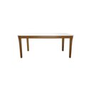 Ver imagem 3 de Mesa de Jantar Cancun 180x90cm Madeira Maciça - Amêndoa - Tampo 180x90cm Branco/vidro Off-white