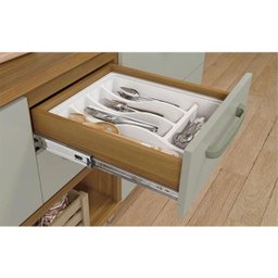 Cozinha Modulada 3 Peças Ripado Princesa Mdf - Freijo/off White -nesher - 4