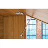 Cozinha Modulada 9 Peças Ripado Imperatriz Ângulo Mdf - Freijo / Off White- Nesher - 9