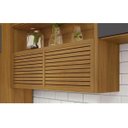 Ver imagem 3 de Cozinha Modulada 5 Peças Ripado Nesher Princesa Mdf - Freijó / Grafite