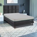 Ver imagem 5 de Base para Cama Box Casal Lótus Estrutura em Madeira Bipartida Bouclé Chumbo