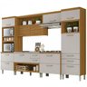 Cozinha Modulada 5 Peças Ripado Nesher Princesa Mdf - Freijo / Off White - 1