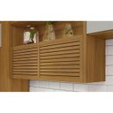 Ver imagem 3 de Cozinha Modulada 5 Peças Ripado Nesher Princesa Mdf - Freijo / Off White