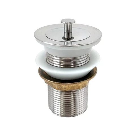 Valvula Tanque 1 1/4 Inox com Puxador Cuba Lavabos