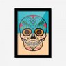 Quadro Decorativo Caveira Colorida 45cmx33cm Los Quadros - 1