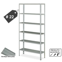 Ver imagem 3 de Estante de Aço com 06 Bandejas 40 cm (22/18) – 1,98×0,92×0,40m – AMAPA – 11106