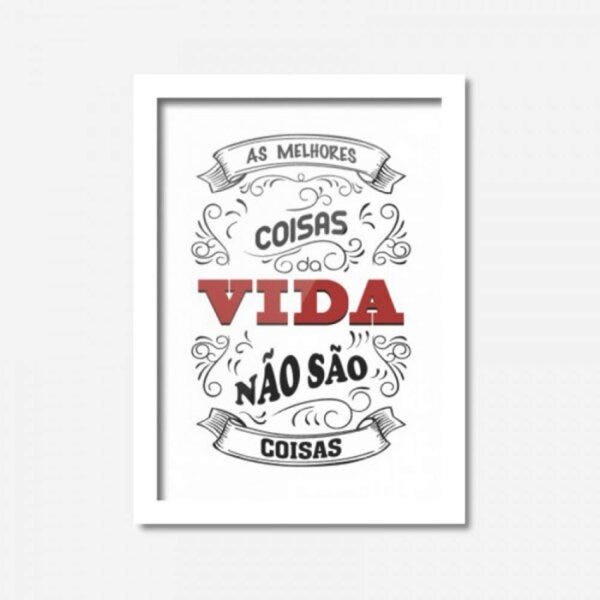 Quadro Decorativo As Melhores Coisas da Vida 45cmx33cm Los Quadros - 1