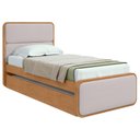 Ver imagem 1 de Cama Solteiro Easy Like com Cama Auxiliar Tec Corano Bege/amêndoa Clean