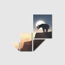 Ver imagem 1 de Elefante na Savana - Quadro ou placa decorativa com 4 peças - 6mm - Placa decorativa - Ultra-brilho