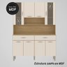 Armário de Cozinha Compacta Mdf 8 Portas Golden Plus - Freijó/soft - 5
