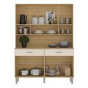Ver imagem 3 de Armário de Cozinha Compacta Mdf 8 Portas Golden Plus - Freijó/soft