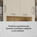 Ver imagem 7 de Armário de Cozinha Compacta Mdf 8 Portas Golden Plus - Freijó/soft
