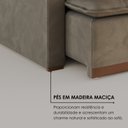 Ver mais imagens de Sofá Cama Retrátil em Madeira Eucalipto e Veludo 200cm Flórida