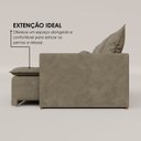 Ver imagem 4 de Sofá Cama Retrátil em Madeira Eucalipto e Veludo 200cm Flórida