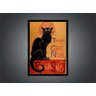 Quadro Decorativo Design Gato Preto Le Chat Noir Artes Rc030 - 4