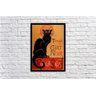 Quadro Decorativo Design Gato Preto Le Chat Noir Artes Rc030 - 5