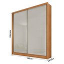 Ver imagem 2 de Guarda Roupa Casal Toledo 2 Portas 3 Gavetas Cinamomo Fendi - Novo Horizonte