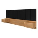 Ver imagem 3 de Cabeceira Estofada Suspensa Cama Casal Bulgária 