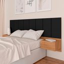 Ver imagem 1 de Cabeceira Estofada Suspensa Cama Casal Bulgária 