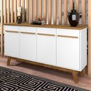 Ver imagem 1 de Balcão Tom 4 Portas sem Gavetas MDF-MDP 160cm Branco Cinamomo