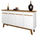 Ver imagem 4 de Balcão Tom 4 Portas sem Gavetas MDF-MDP 160cm Branco Cinamomo