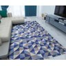 Tapete Mosaico Royal Anti Slip 1,30 x 1,00M Anatex - Azul - 1