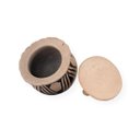 Ver imagem 3 de Cerâmica Indígena Etnia Waurá: Pote com Tampa (x061)