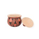 Ver imagem 6 de Cerâmica Indígena Etnia Waurá: Pote com Tampa (x063)