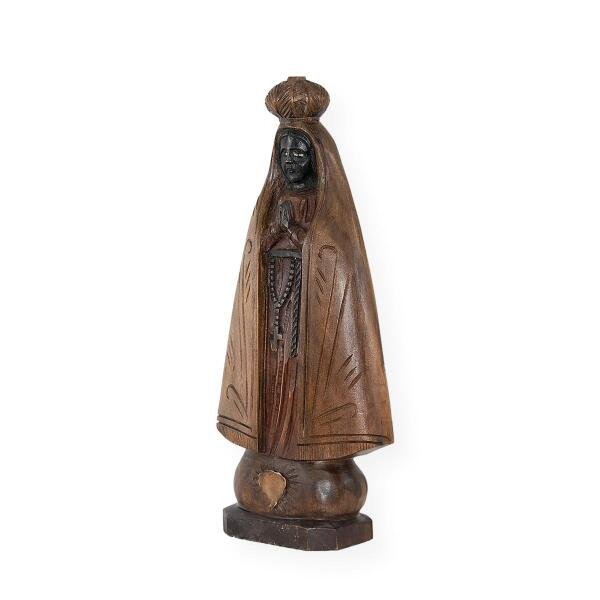 Escultura Madeira Recuperada: Nossa Senhora Aparecida, Tam 50 cm (1211) - 4