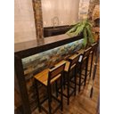 Ver imagem 3 de Kit 3 Banquetas Bancos Alta Cozinha Bar Balcao Bistro Luxo