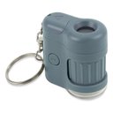 Ver imagem 1 de Microscópio Chaveiro Luz Led e Uv, Zoom de 20x Azul