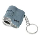 Ver imagem 3 de Microscópio Chaveiro Luz Led e Uv, Zoom de 20x Azul