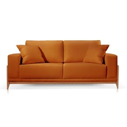 Sofá Living Bellagio Suede Terracota 22 1,9m - 2