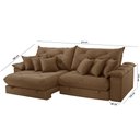 Ver imagem 5 de Sofá Ágata Veludo Dois Módulos de 80 Cm B25 Meu Sofá Online