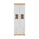 Ver imagem 7 de Guarda-roupa Infantil 62cm 2 Portas com Vidro e 2 Gavetas Doçura Multimóveis Mp4491 Madeirado/