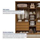 Ver imagem 6 de Guarda Roupa Casal 5 Portas com 9 Gavetas 100% MDF Urbano