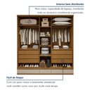 Ver imagem 4 de Guarda-roupa 5 Portas 100% MDF Urbano