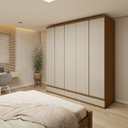 Ver imagem 1 de Guarda Roupa Casal 5 Portas com 9 Gavetas 100% MDF Urbano