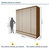 Guarda-roupa 5 Portas 100% Mdf Urbano - 3