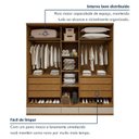 Ver imagem 4 de Guarda Roupa Casal 5 Portas com 9 Gavetas 100% MDF Urbano