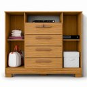 Ver imagem 6 de Cômoda Sapateira Essence 4 Gavetas 2 Portas Multiuso Moderno Quarto