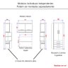 Guarda Roupa Dormitório Modulado Alpes Solteiro - Roupeiro Luciane M02:Rosa - 5