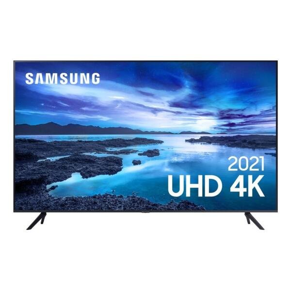 Smart TV Samsung 70 Polegadas Uhd 4K, Tela sem Limites Un70Au7700 - Wi-Fi e Alexa - 1
