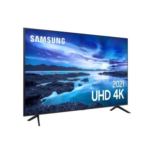 Smart TV Samsung 70 Polegadas Uhd 4K, Tela sem Limites Un70Au7700 - Wi-Fi e Alexa - 2