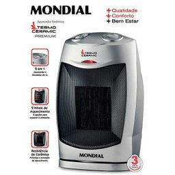 Aquecedor e Circulador de Ar, 2 em 1, Mondial Termo Ceramic A-05 - 110 Volts - 5