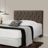 Cabeceira Cama Box Jasmim King 195cm X 125cm Suede Marrom - 1