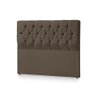 Cabeceira Cama Box Jasmim King 195cm X 125cm Suede Marrom - 2