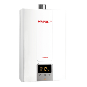 Aquecedor de Água a Gás Lorenzetti Lz 1600de-b Branco Digital 15 Litros Bivolt para Glp