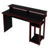 Mesa para Computador Gamer 1,36m Me4153 Tecno Mobili - Preto/vermelho - 3